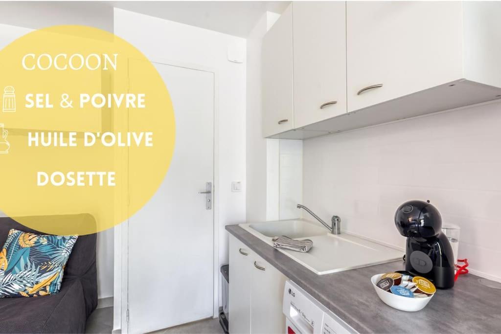 Apartmán Cocoon - Jardin - Boite A Cle - Wi-Fi Baulne Exteriér fotografie