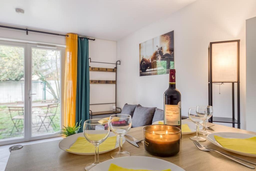 Apartmán Cocoon - Jardin - Boite A Cle - Wi-Fi Baulne Exteriér fotografie