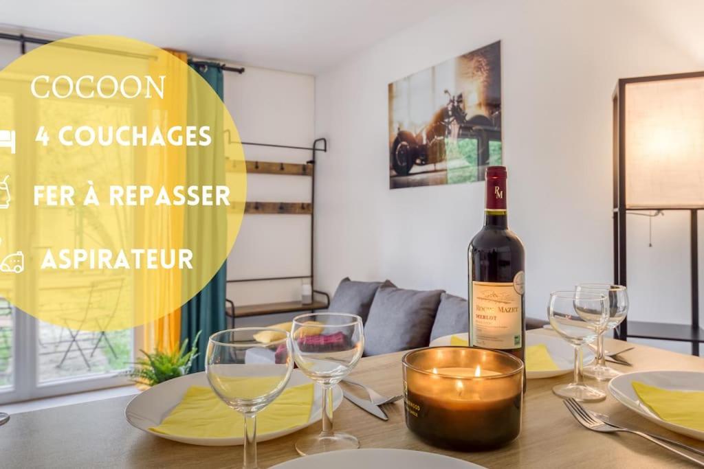 Apartmán Cocoon - Jardin - Boite A Cle - Wi-Fi Baulne Exteriér fotografie