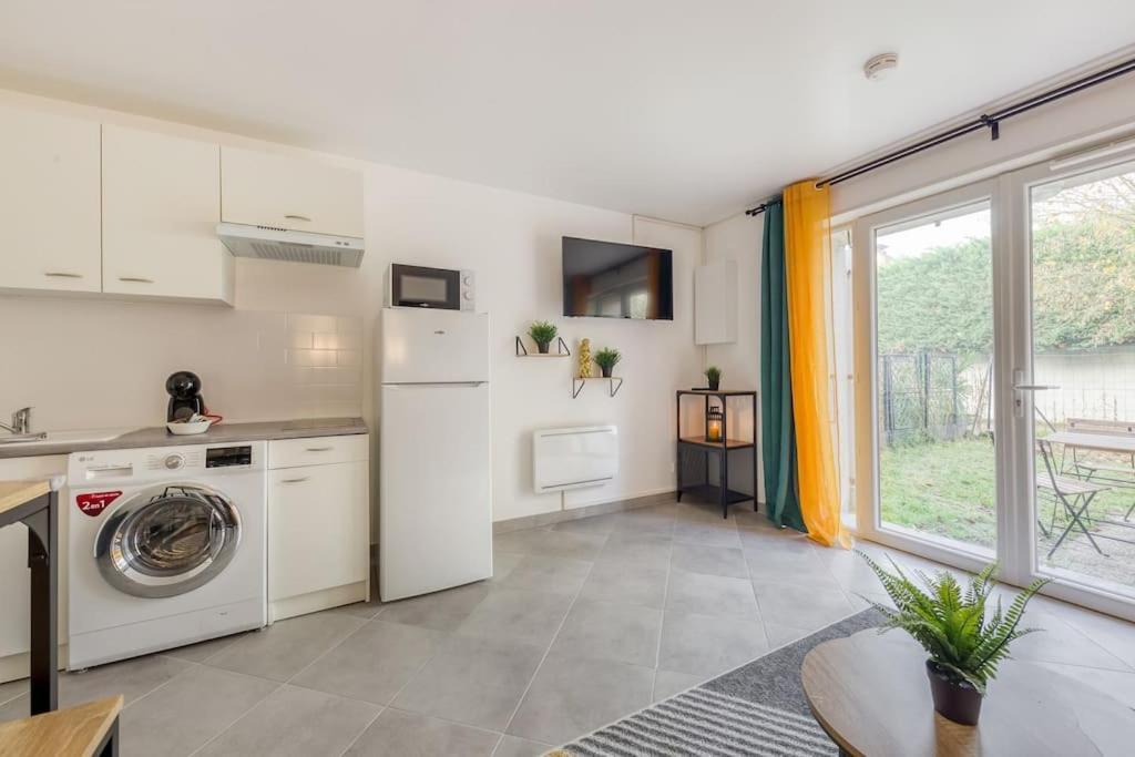 Apartmán Cocoon - Jardin - Boite A Cle - Wi-Fi Baulne Exteriér fotografie